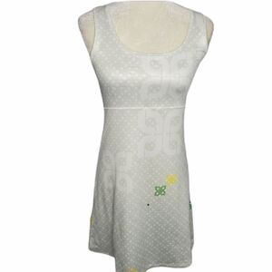 LOLE dress white stretch swest‎ wicking shelf bra tennis athletic exercise M